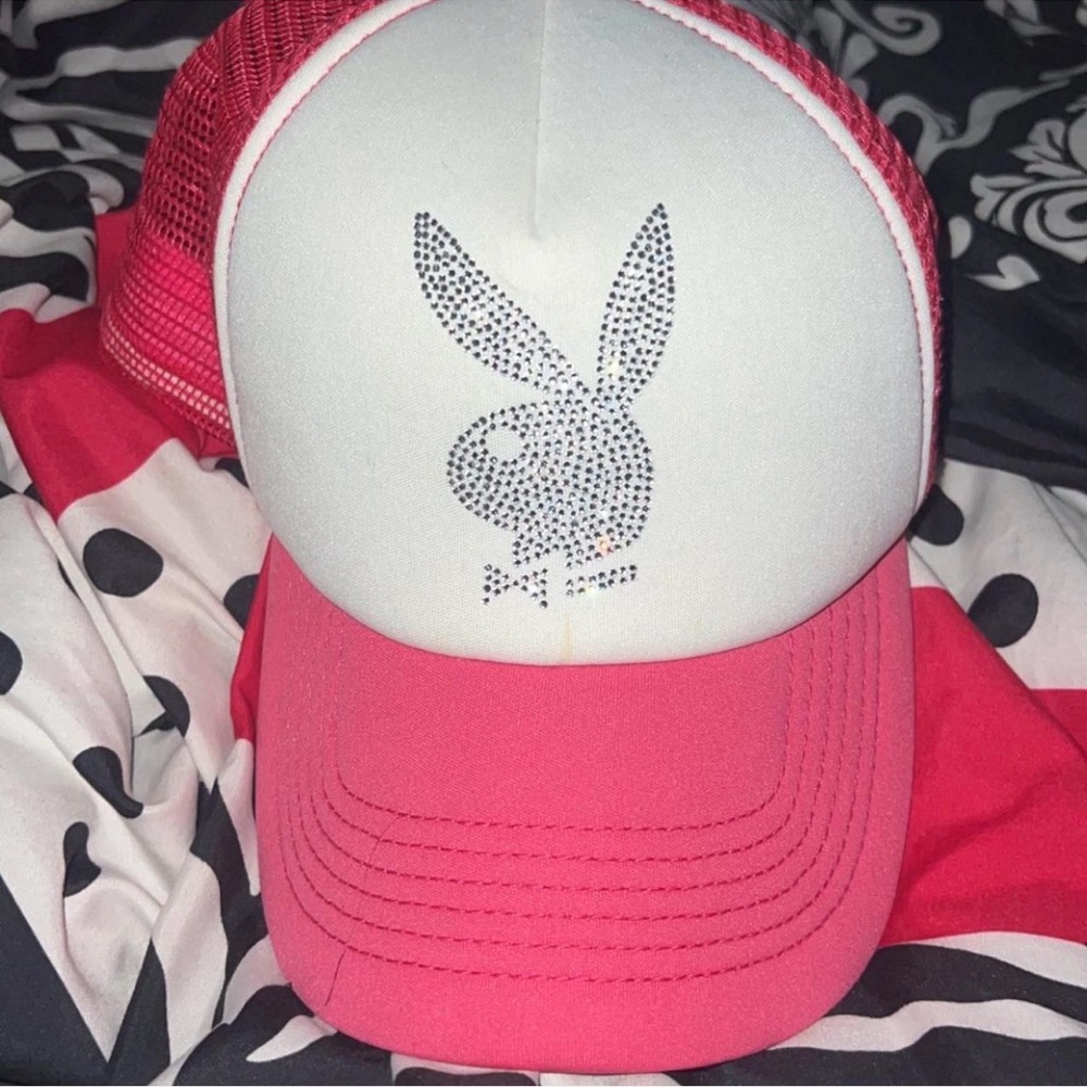 Pink and White PLAYBOY Cap